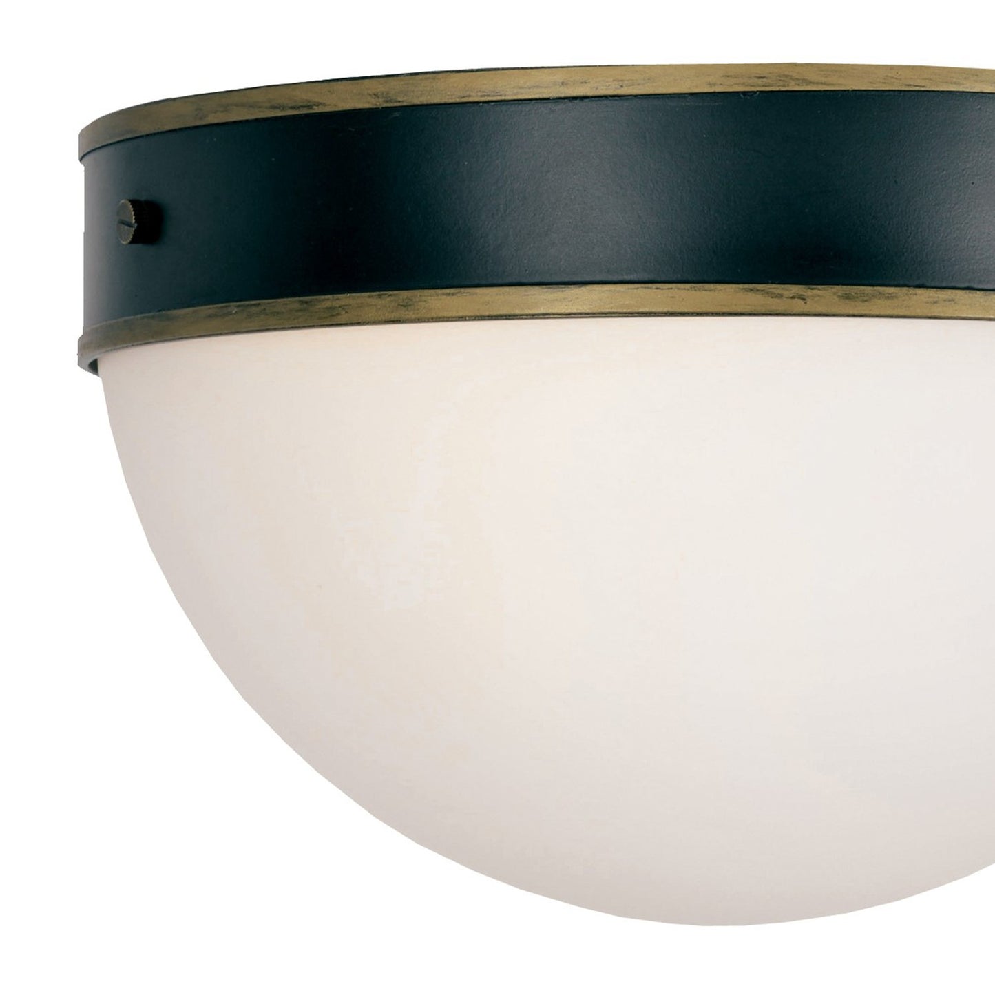 Crystorama CAP-8503-MK-TG Brian Patrick Flynn for Crystorama Capsule 2 Light Outdoor Ceiling Mount - Matte Black and Textured Gold