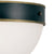 Crystorama CAP-8503-MK-TG Brian Patrick Flynn for Crystorama Capsule 2 Light Outdoor Ceiling Mount - Matte Black and Textured Gold