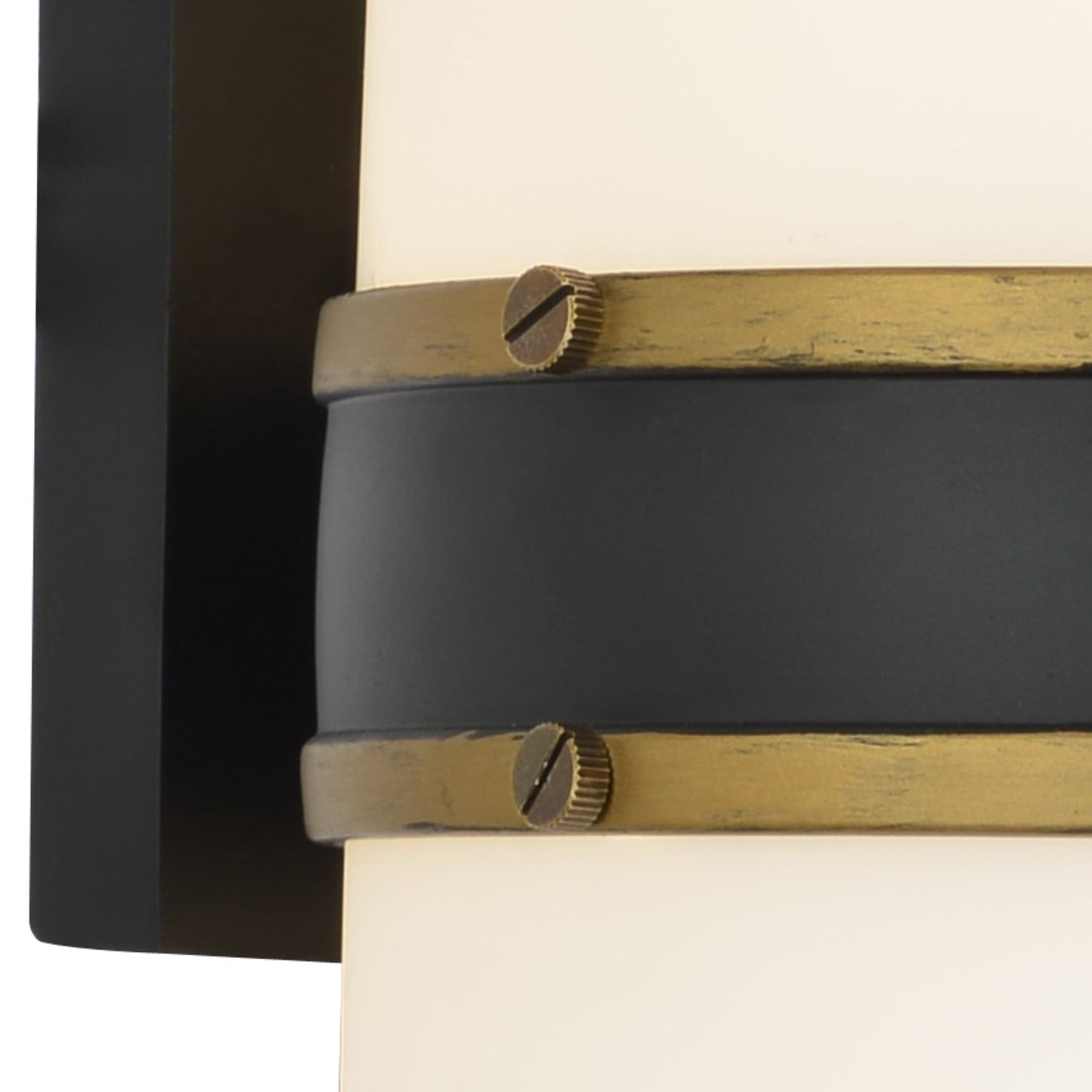 Crystorama CAP-8504-MK-TG Brian Patrick Flynn for Crystorama Capsule 2 Light Outdoor Wall Mount - Matte Black and Textured Gold