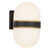 Crystorama CAP-8504-MK-TG Brian Patrick Flynn for Crystorama Capsule 2 Light Outdoor Wall Mount - Matte Black and Textured Gold