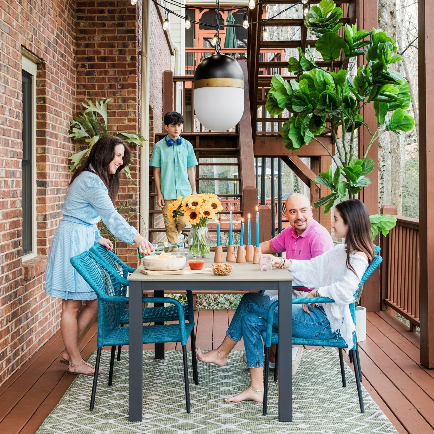 Crystorama CAP-8506-MK-TG Brian Patrick Flynn for Crystorama Capsule 3 Light Outdoor Pendant - Matte Black and Textured Gold