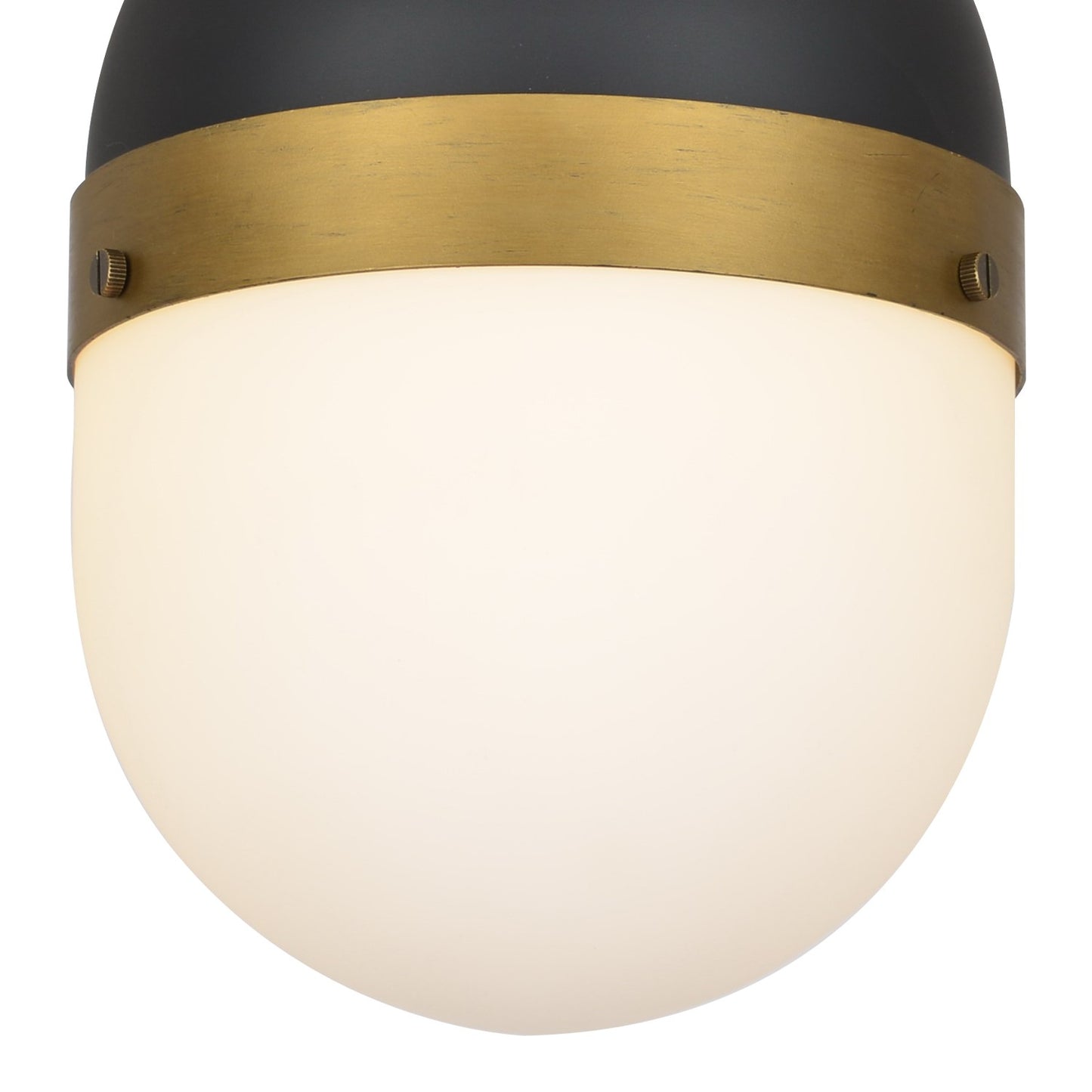 Crystorama CAP-8507-MK-TG Brian Patrick Flynn for Crystorama Capsule 1 Light Outdoor Pendant - Matte Black and Textured Gold