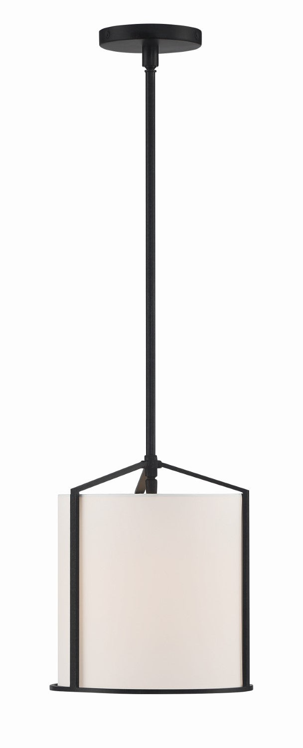 Crystorama CAR-9201-BK Carlyn 1 Light Pendant - Black