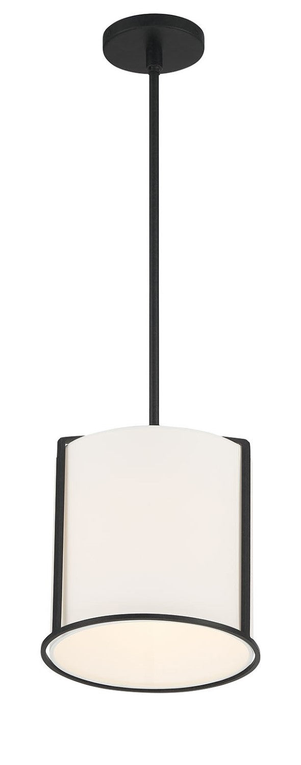 Crystorama CAR-9201-BK Carlyn 1 Light Pendant - Black
