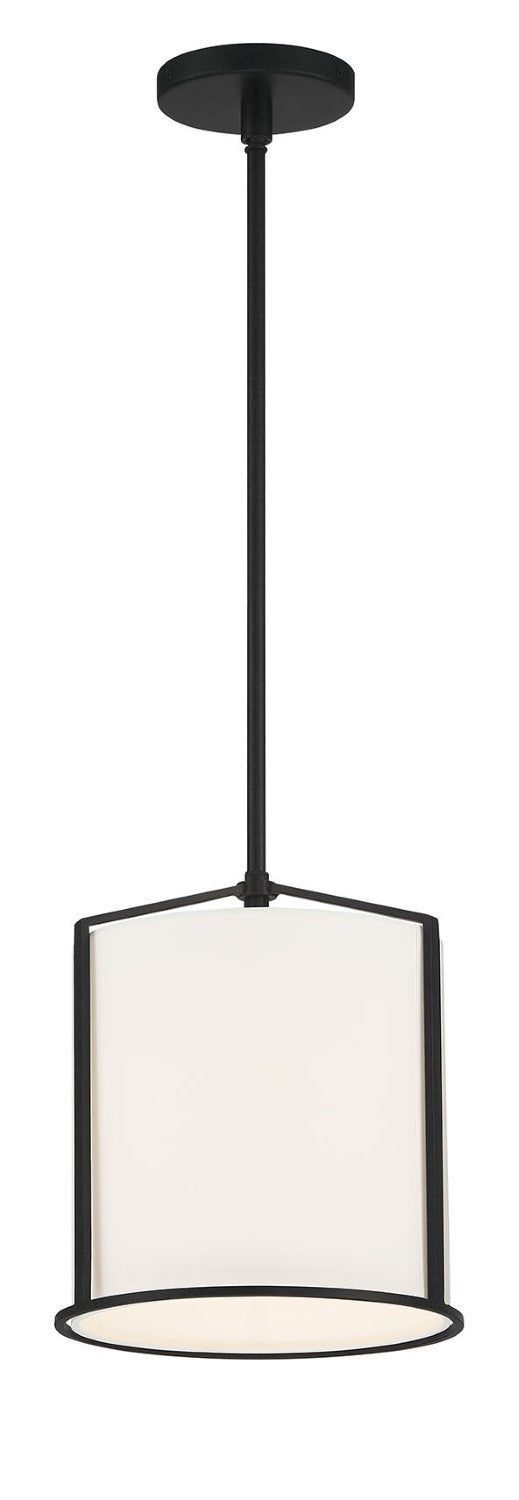 Crystorama CAR-9201-BK Carlyn 1 Light Pendant - Black