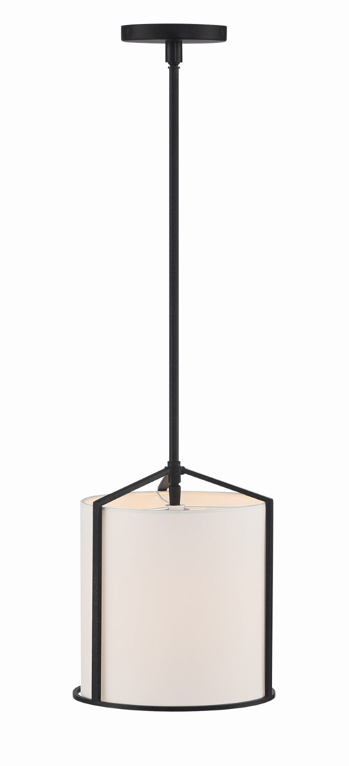Crystorama CAR-9201-BK Carlyn 1 Light Pendant - Black