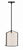 Crystorama CAR-9201-BK Carlyn 1 Light Pendant - Black