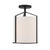 Crystorama CAR-9201-BK_CEILING Carlyn 1 Light Ceiling Mount - Black