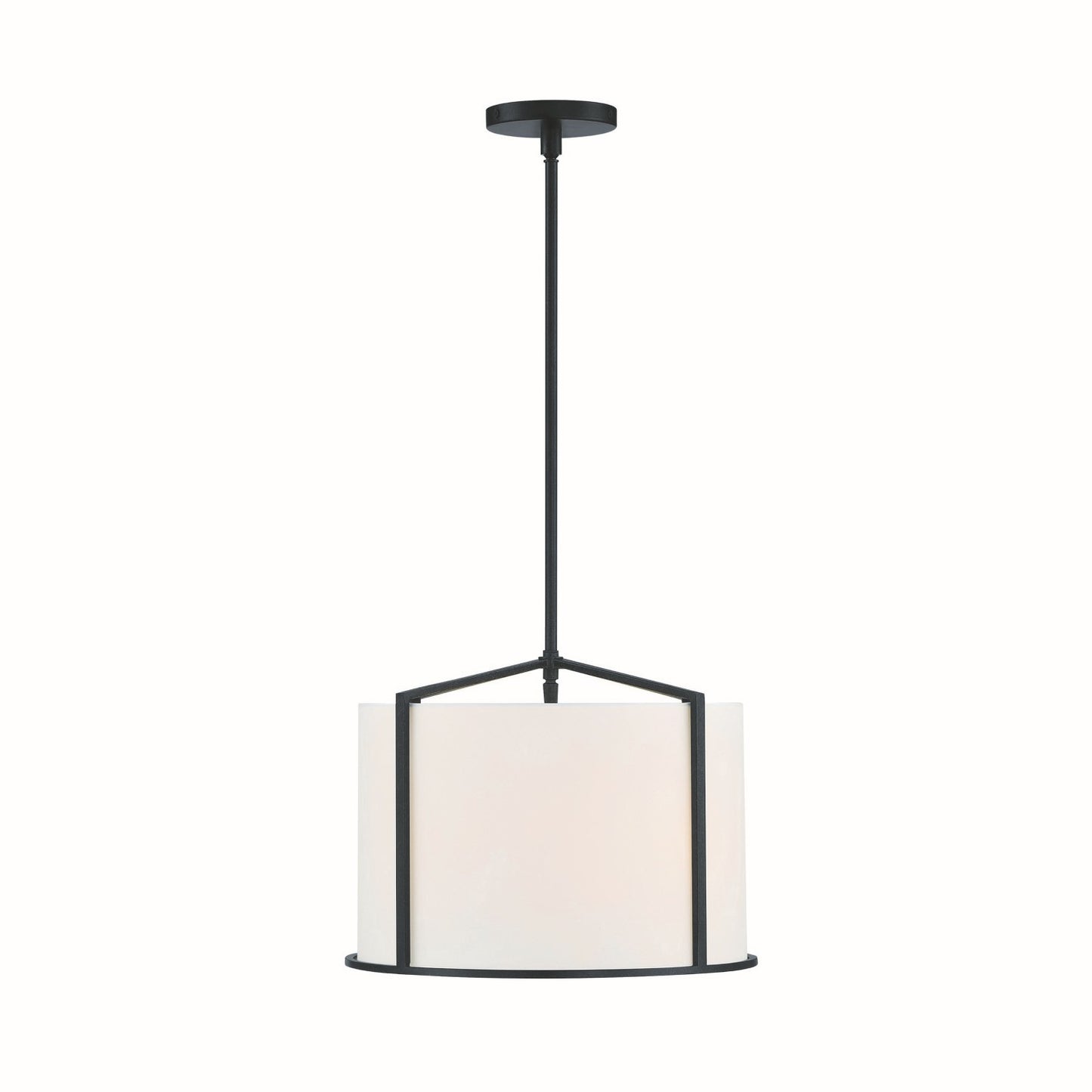 Crystorama CAR-9204-BK Carlyn 4 Light Pendant - Black