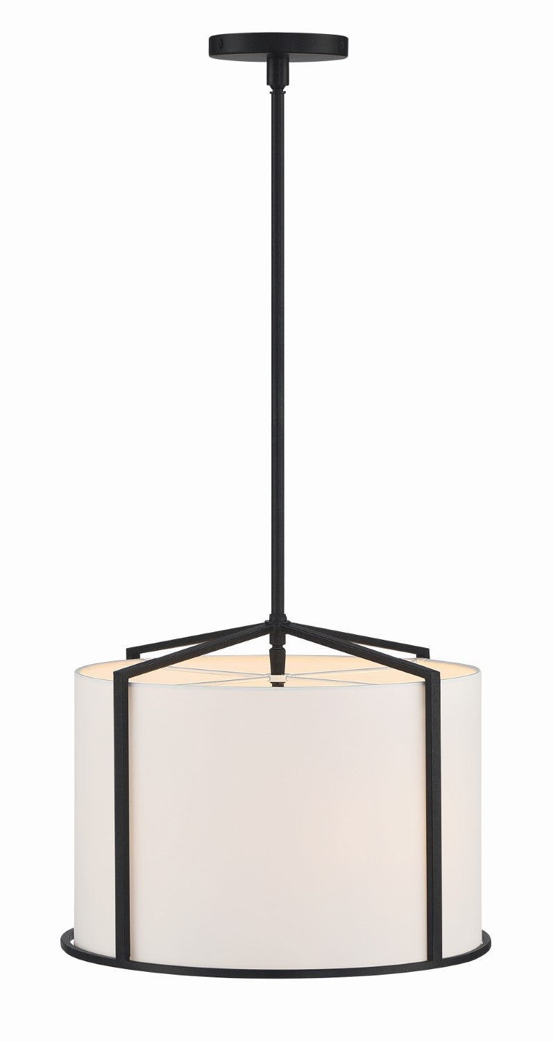 Crystorama CAR-9204-BK Carlyn 4 Light Pendant - Black