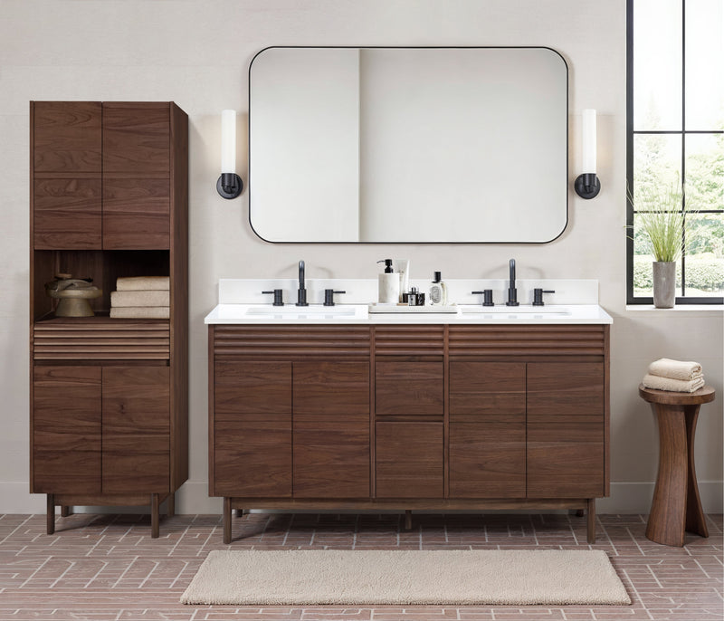 Avanity CARINA-LT24-CT Carina 24 In. Bathroom Linen Cabinet In Coffee Teak