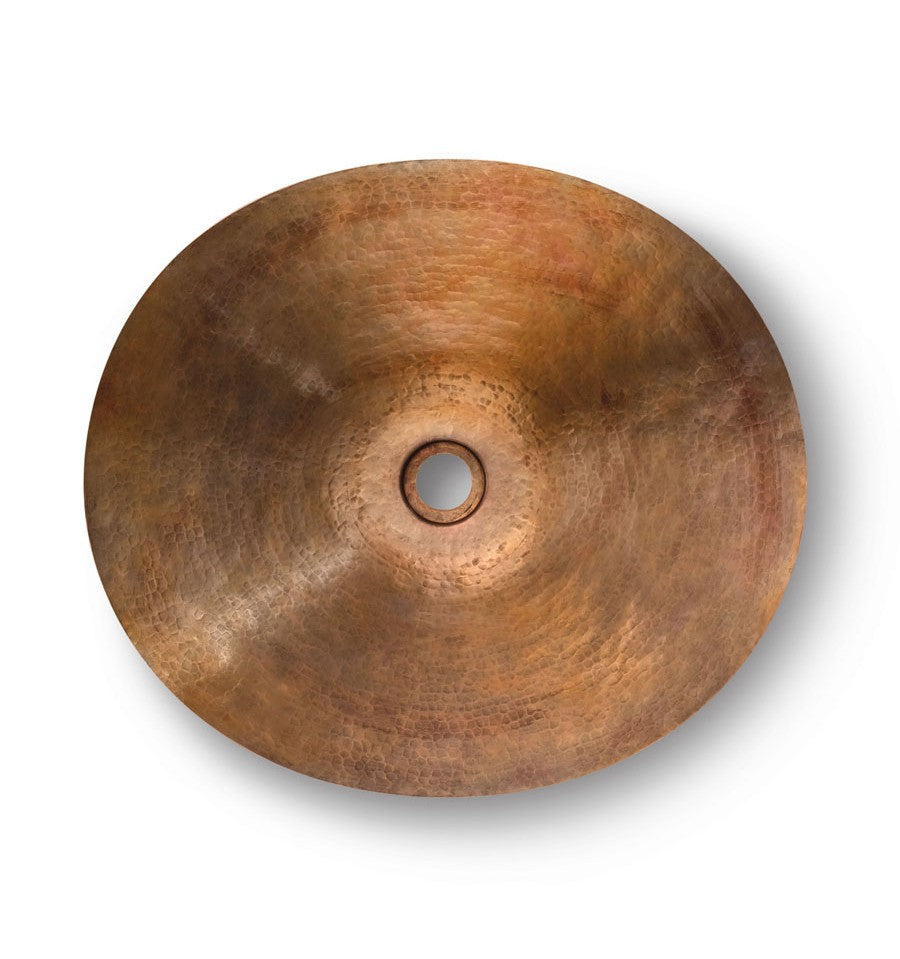 Thompson Traders CASG Limited Editions Bath Chakra Round Handcrafted Copper Lifetime Antique Satin Gold