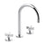 Kallista P24490-CR One Lavatory Bathroom Sink Faucet, Gooseneck, Cross Handles - Parent