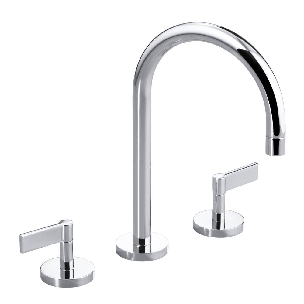Kallista P24490-LV One Lavatory Bathroom Sink Faucet, Gooseneck, Lever Handles - Parent