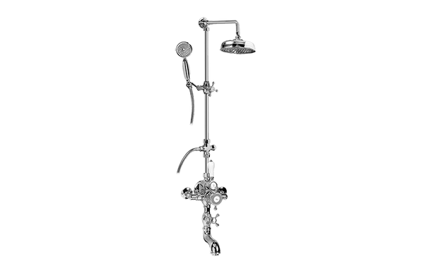 Graff CD4.11-C2S Exposed Thermostatic Shower System With Handshower