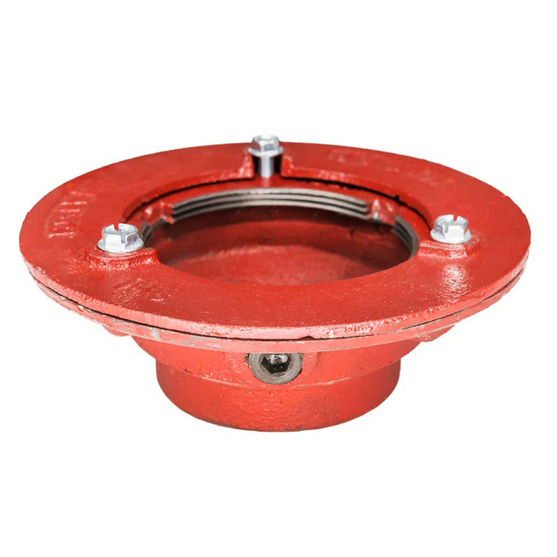 Infinity Drain CDIT 43 Clamp Down Drain Cast Iron 4" Throat, 3" Threaded Outlet