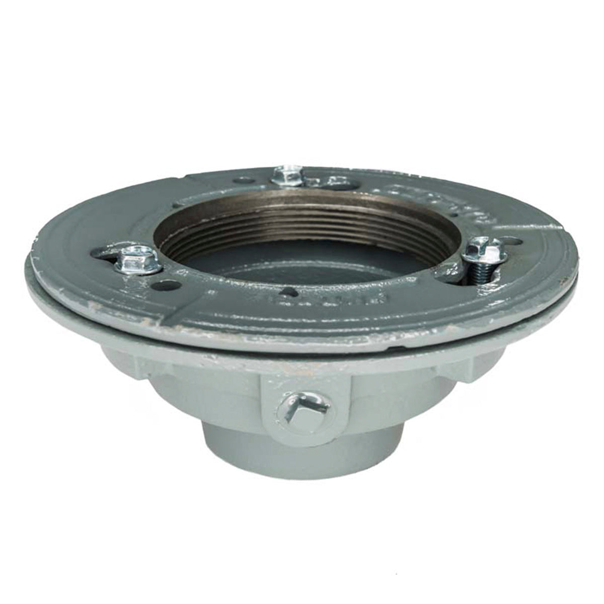 Infinity Drain CDI 43 W Clamp Down Drain Cast Iron 4" Throat, 3" No Hub Outlet