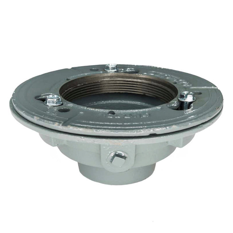 Infinity Drain CDI 43 W Clamp Down Drain Cast Iron 4" Throat, 3" No Hub Outlet