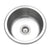 Houzer CF-1830-1 Club 18 Inch Stainless Steel Undermount Single Round Bowl Bar Sink