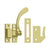 Deltana CF450 Window Lock, Casement Fastener, Reversible, 4-1/2