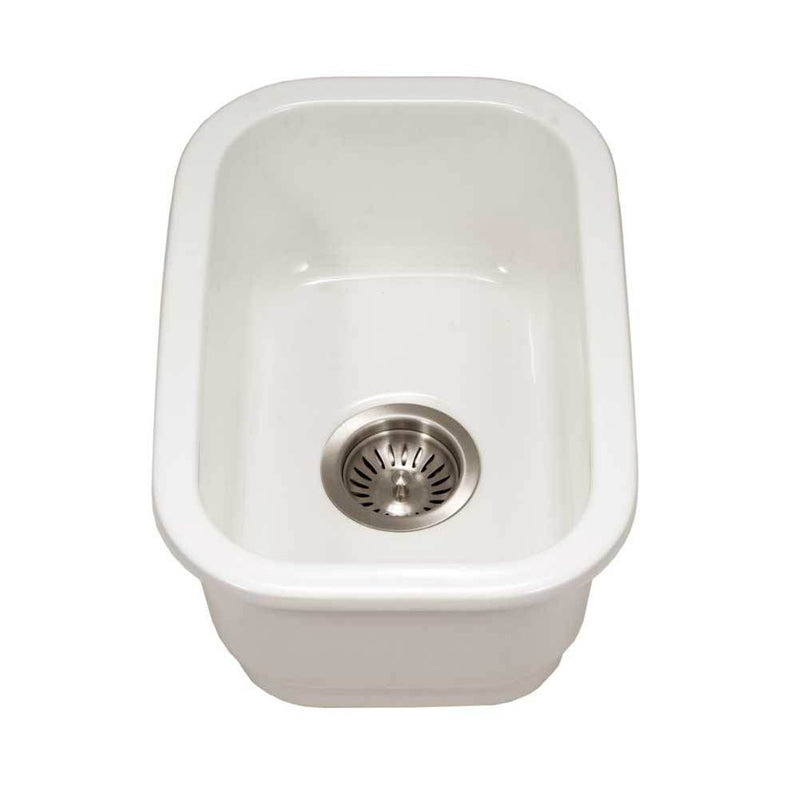 Hamat H-CHE-1319BU Undermount Fireclay Bar Sink