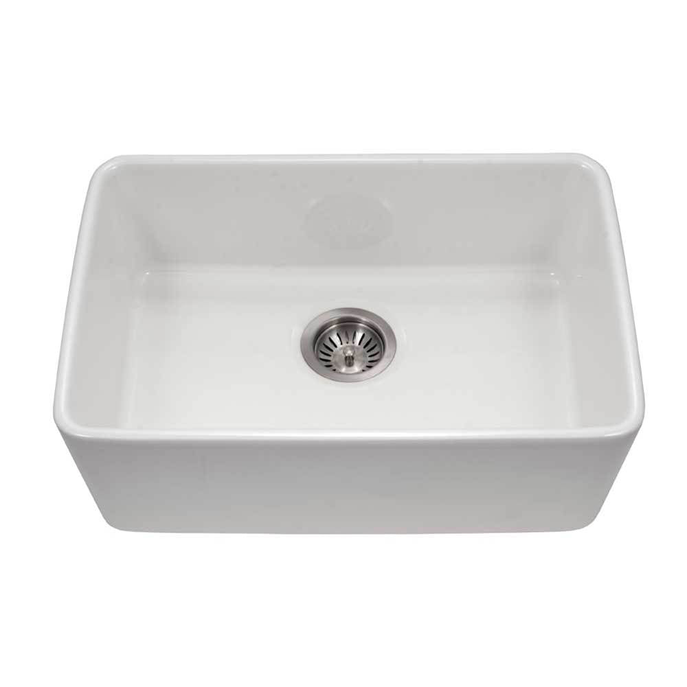Hamat H-CHE-2417SU Undermount Fireclay Single Bowl Kitchen Sink
