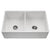 Hamat H-CHE-3320 Apron-Front Fireclay Double Bowl Kitchen Sink