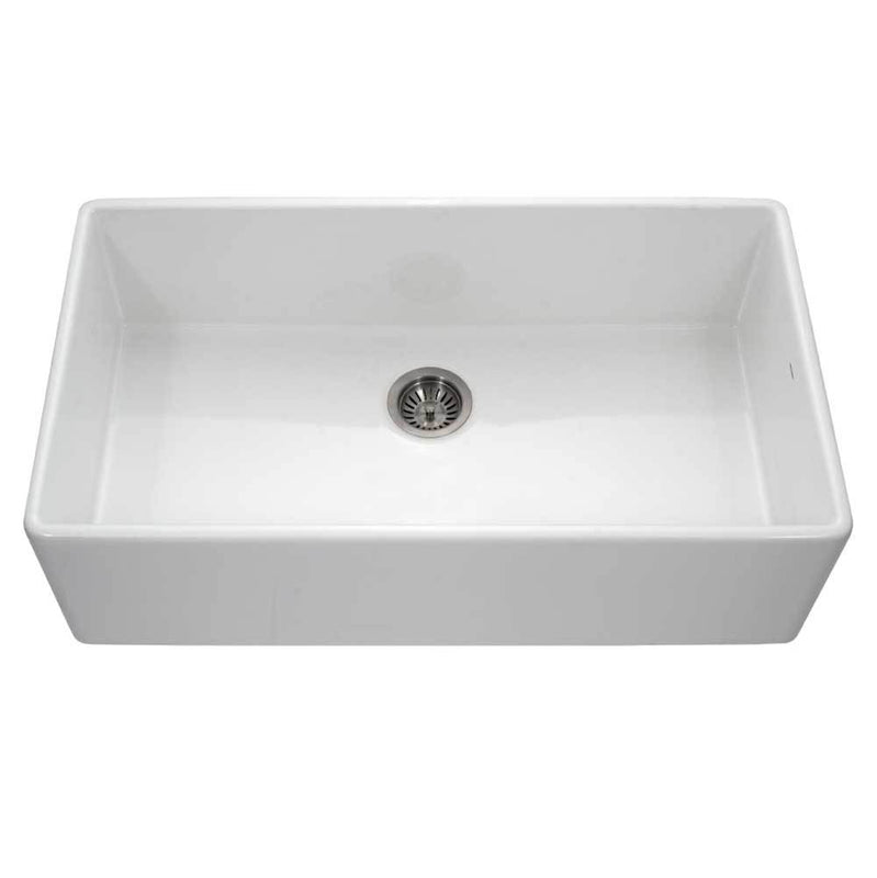 Hamat H-CHE-3620SA Apron-Front Fireclay Single Bowl Kitchen Sink