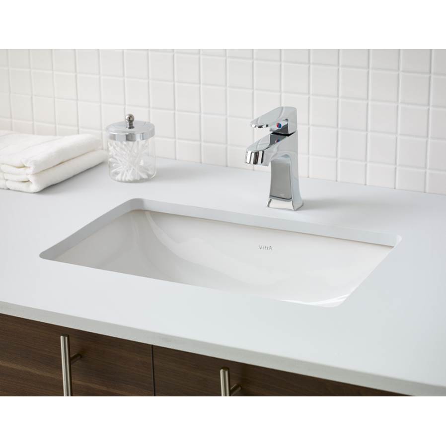 Cheviot 1105-WH Square Seville Undermount Sink  - White