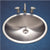 Houzer CHT-1800-5 Opus 18 Inch Stainless Steel Drop-In Oval Bathroom Sink Without Overflow