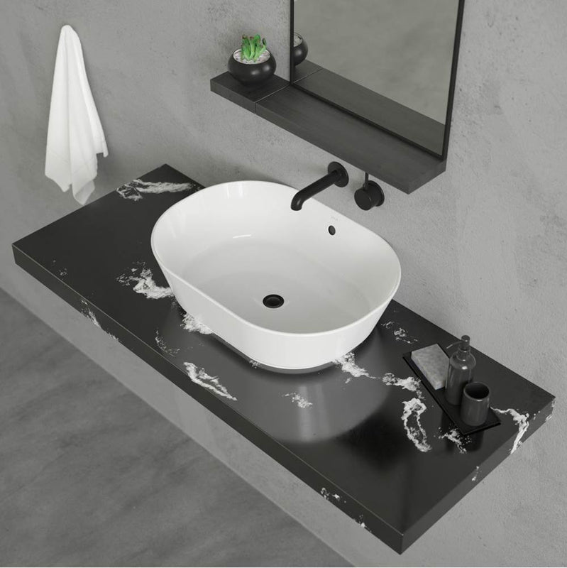 Cheviot 1285-WH Specialty Geo 2 Overcounter Sink  - White