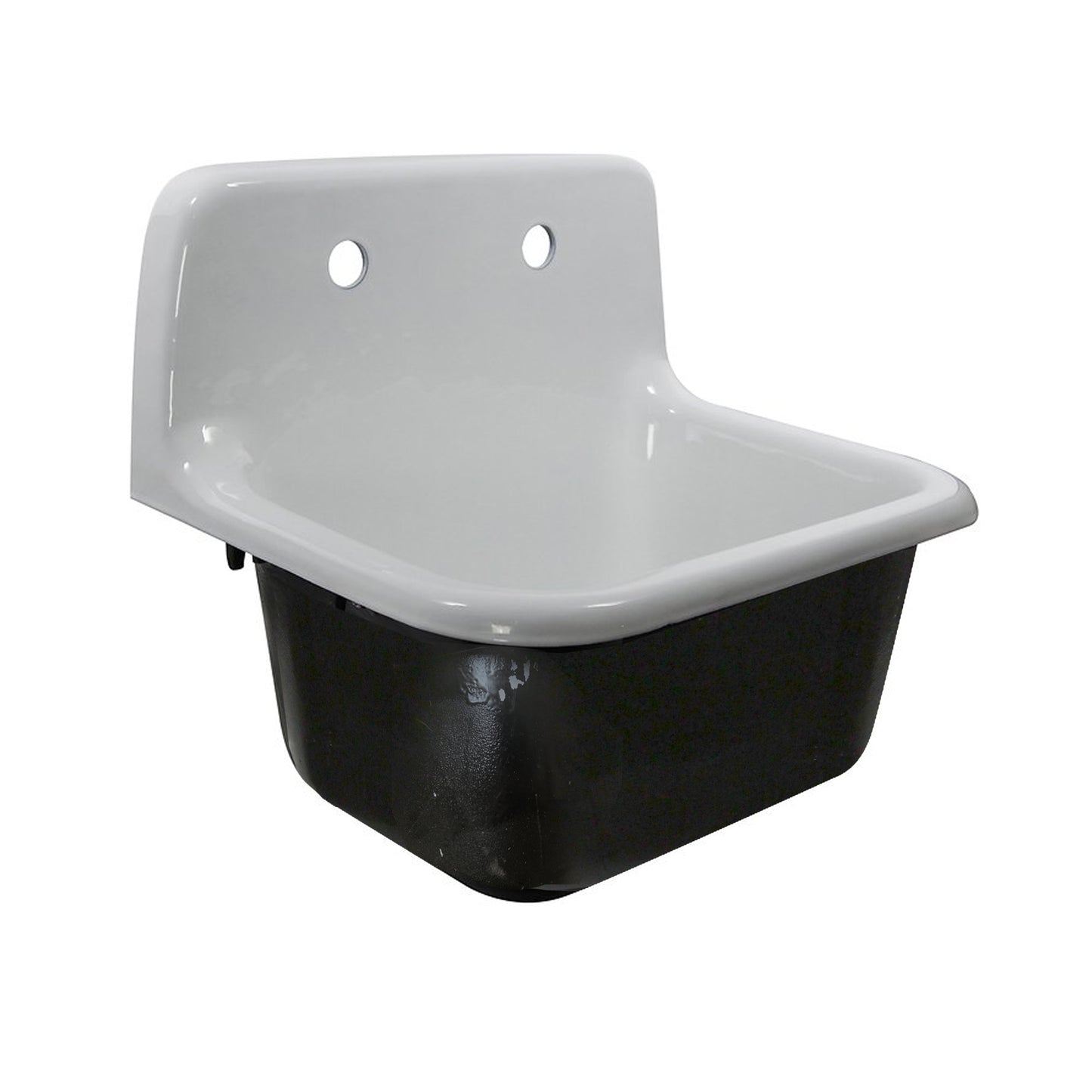 Nantucket Sinks CI-2218WNRG 22-inch Cast Iron Wallmount Utility Sink