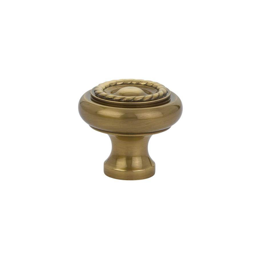 Emtek Cabinet Knob , Brass Rope