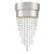 Crystorama CLA-A3202-PN-CL-MWP Clarksen 2 Light Wall Mount - Polished Nickel