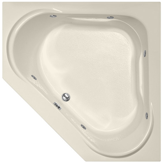 Hydro Systems COU6048ACO-RH Courtney 60 X 48 Acrylic Airbath & Whirlpool Combo System Right Hand Tub