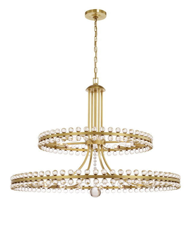 Crystorama CLO-8890 Clover 24 Light Two Tier Chandelier - Parent