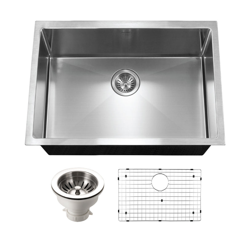 Houzer CNM-2700 Savior 27 Inch Stainless Steel Undermount Single Bowl Kitchen Sink