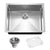 Houzer CNS-2300 Savior 23 Inch Stainless Steel Undermount Single Bowl Kitchen Sink