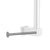Jaclo CNTPL90 Vertical Left Contemporary Grab Bar Toilet Paper Or Wash Cloth Holder