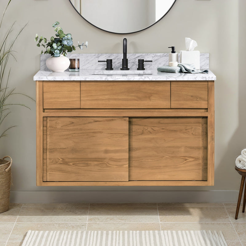 Avanity COLBIE-V42-NT Colbie 42 In. Single Sink Bathroom Vanity In Natural Teak