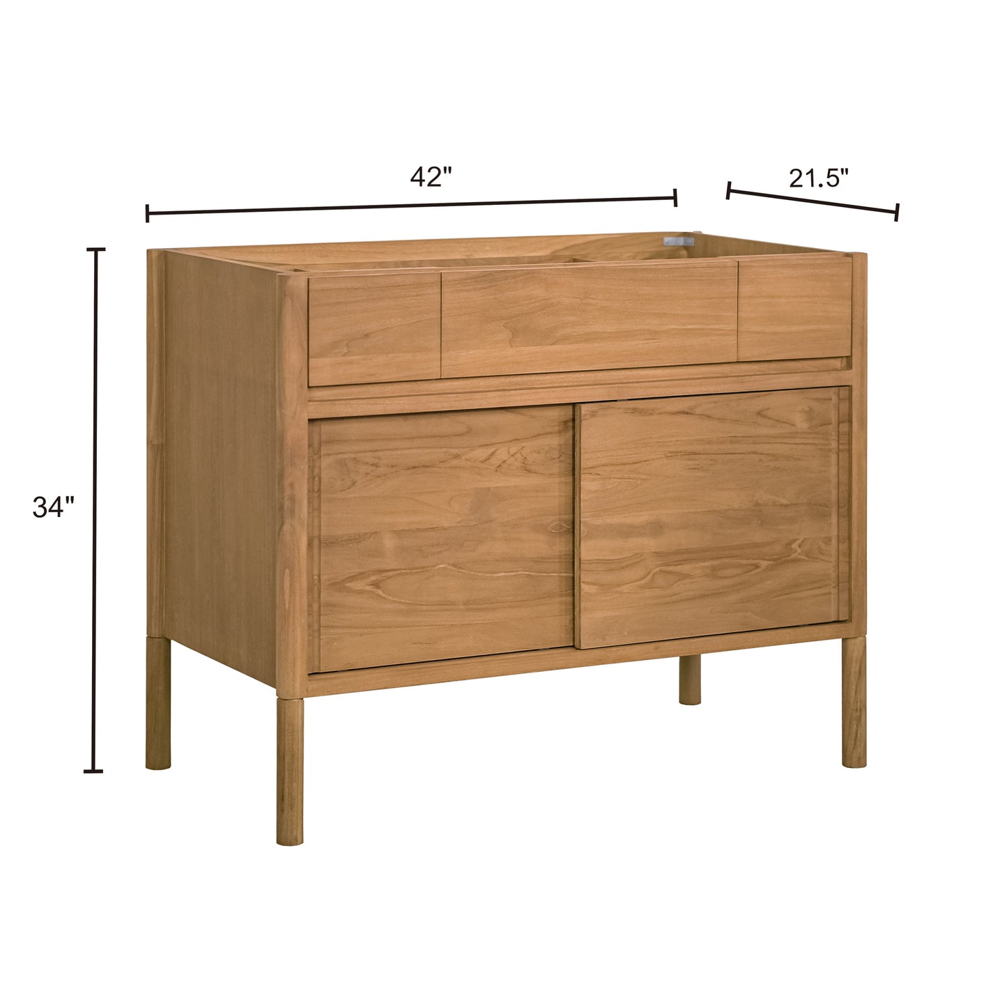 Avanity COLBIE-V42-NT Colbie 42 In. Single Sink Bathroom Vanity In Natural Teak