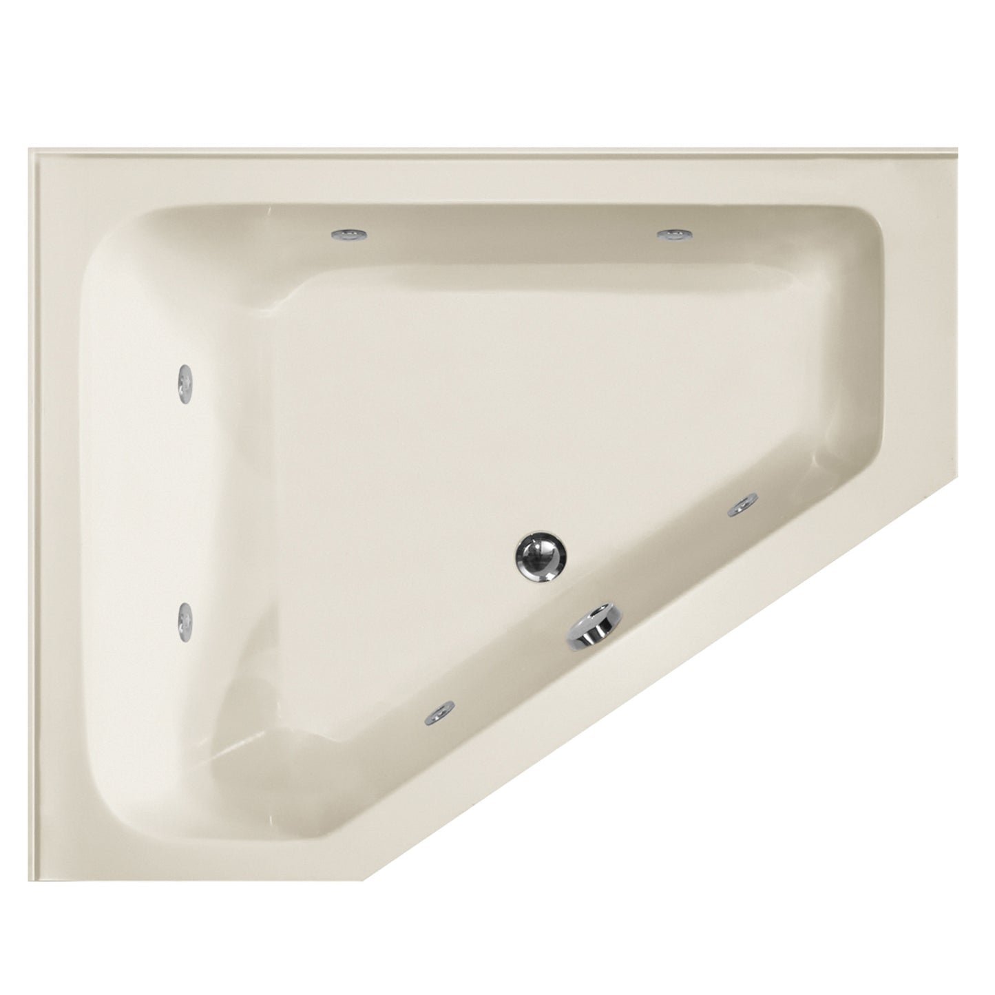 Hydro Systems COU6048ACO-LH Courtney 60 X 48 Acrylic Airbath & Whirlpool Combo System Left Hand Tub - Parent