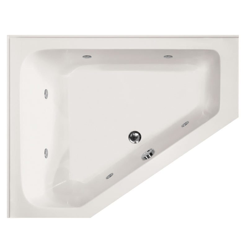 Hydro Systems COU6048ACO-RH Courtney 60 X 48 Acrylic Airbath & Whirlpool Combo System Right Hand Tub