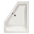 Hydro Systems COU6048ATO-LH Courtney 60 X 48 Acrylic Soaking Left Hand Tub