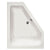 Hydro Systems COU6048ATO-RH Courtney 60 X 48 Acrylic Soaking Right Hand Tub