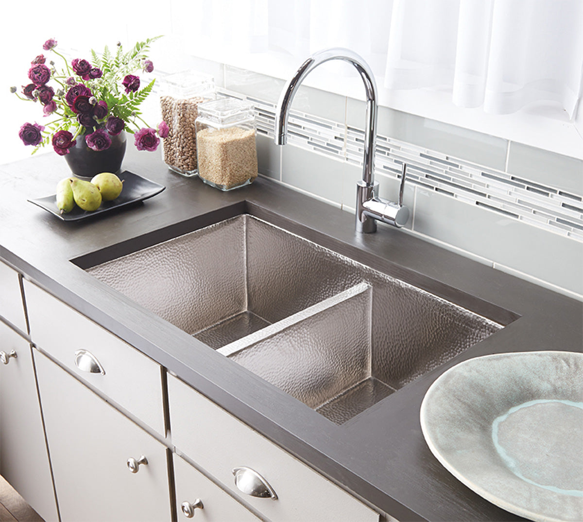 Native Trails Cocina Duet Undermount Copper Kitchen Sink