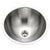Houzer CR-1620-1 Opus 16 Inch Stainless Steel Undermount Round Bathroom Sink Without Overflow