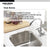 Houzer CS-1407-1 Club 14 Inch Stainless Steel Undermount Medium Bar and Prep Sink