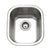 Houzer CS-1407-1 Club 14 Inch Stainless Steel Undermount Medium Bar and Prep Sink
