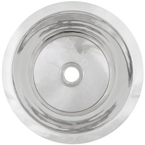 Linkasink CS016 Smooth Small Round Flat Bottom Bar/Utility, 2 Drain Opening - Parent